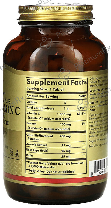 Solgar Ester-C Plus 1000mg Vitamin C Tablet