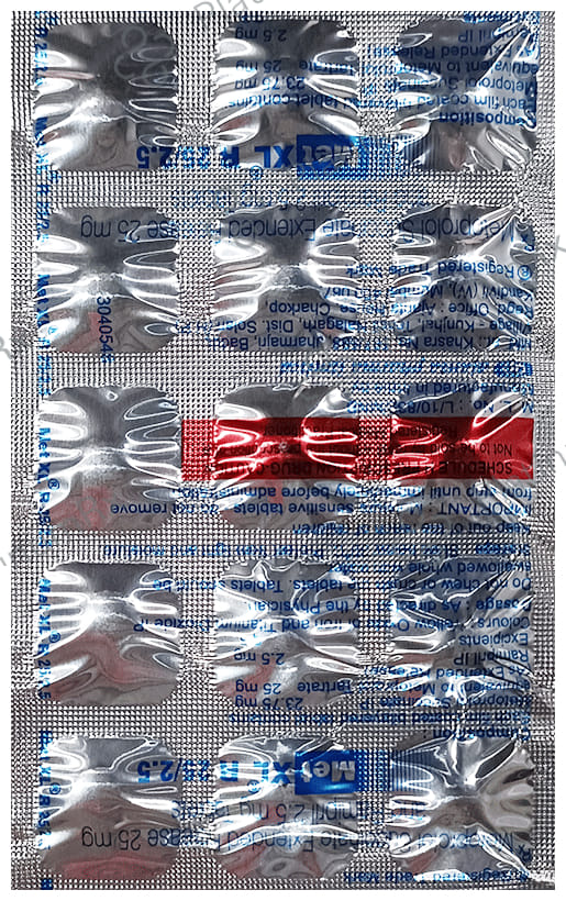 Met XL R 25/2.5mg Tablet ER 15s