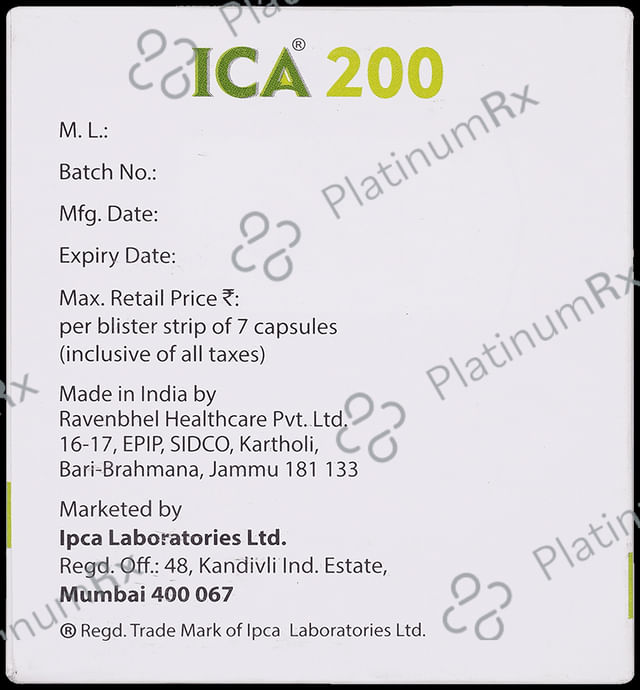 Ica 200mg Capsule 7s