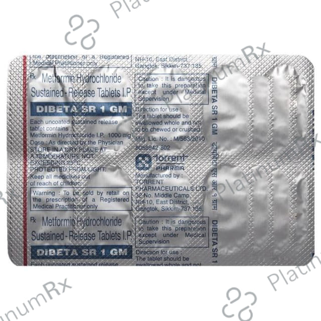 Dibeta SR 1gm Tablet 10s