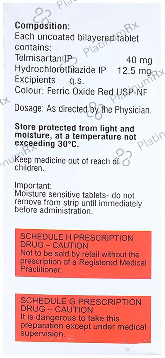 Zensartan H 40mg/12.5mg Tablet 10s