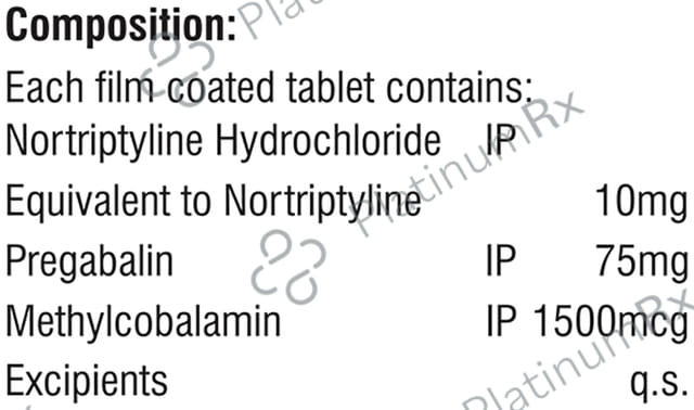 Nuroxa PN 75mg/10mg/1500mcg Tablet SR