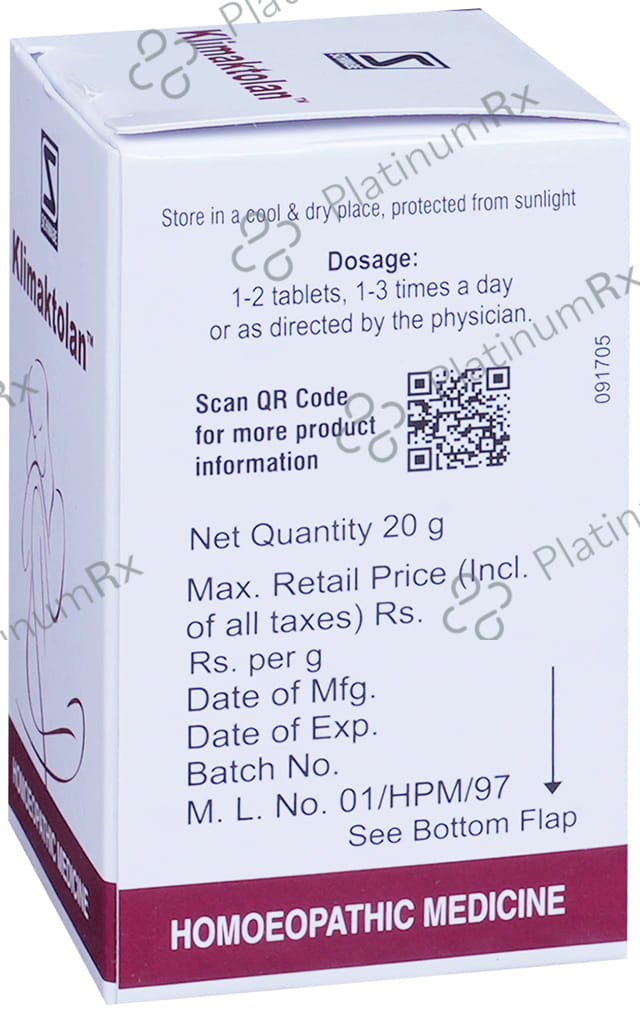 Dr Willmar Schwabe India Klimaktolan Tablet
