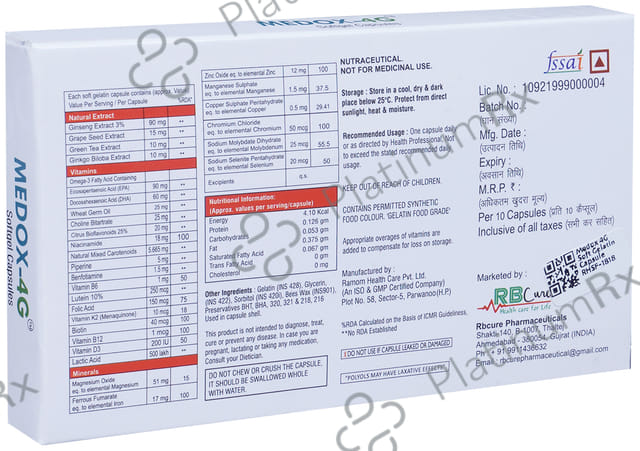 Medox 4G Soft Gelatin Capsule 10s