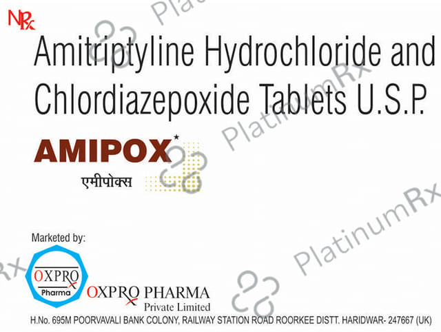 Amipox 25/10mg Tablet 10s Oxpro Pharma Pvt. Ltd.