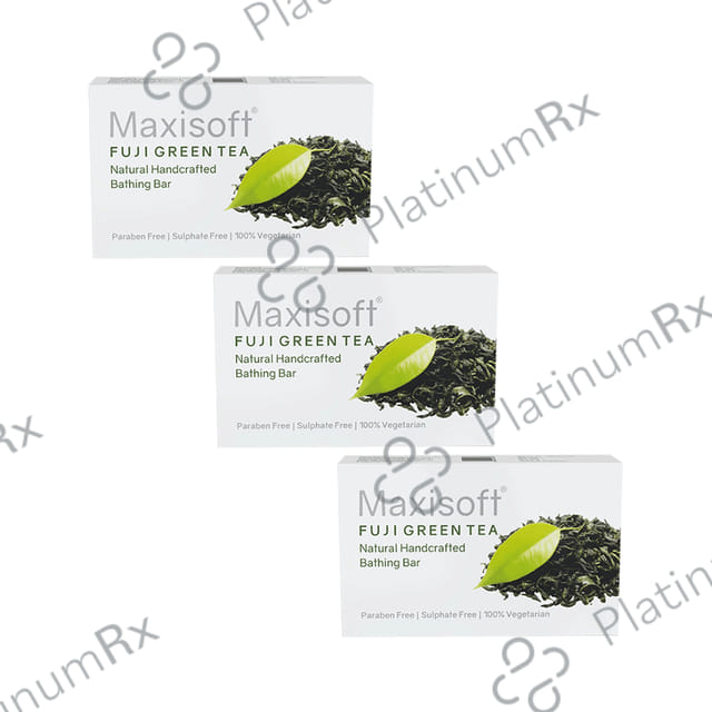 Maxisoft Fuji Green Tea Bathing Bar (75gm Each) 3 units