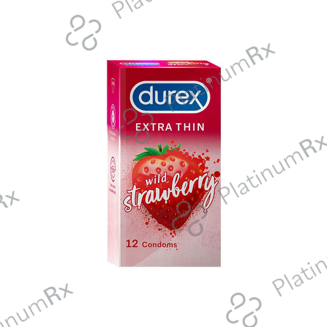 Durex Extra Thin Strawberry Condom 12s