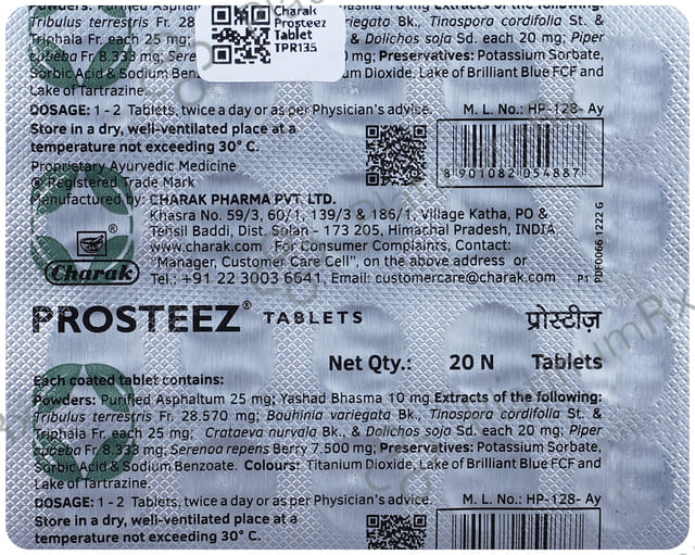 Charak Prosteez Tablet 20s
