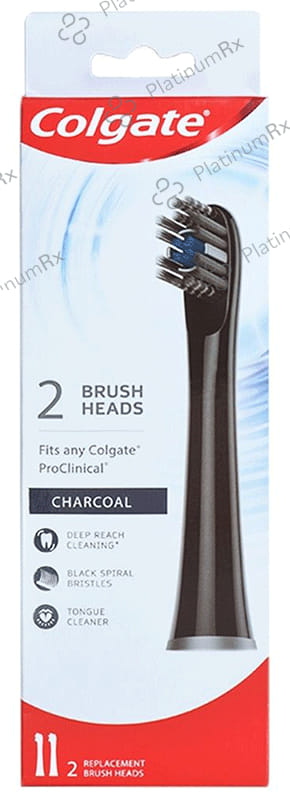 Colgate Proclinical 150 Charcoal Battery Powered Toothbrush with Refill Heads