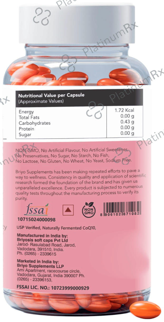 Briyo Coenzyme Q10 200mg Capsule 60s