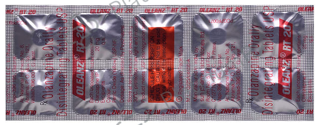 Oleanz RT 20mg Tablet DT 10s