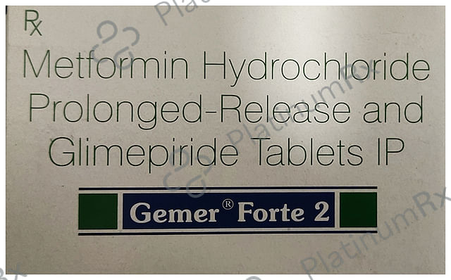 Gemer Forte 2/850mg Tablet PR 10s
