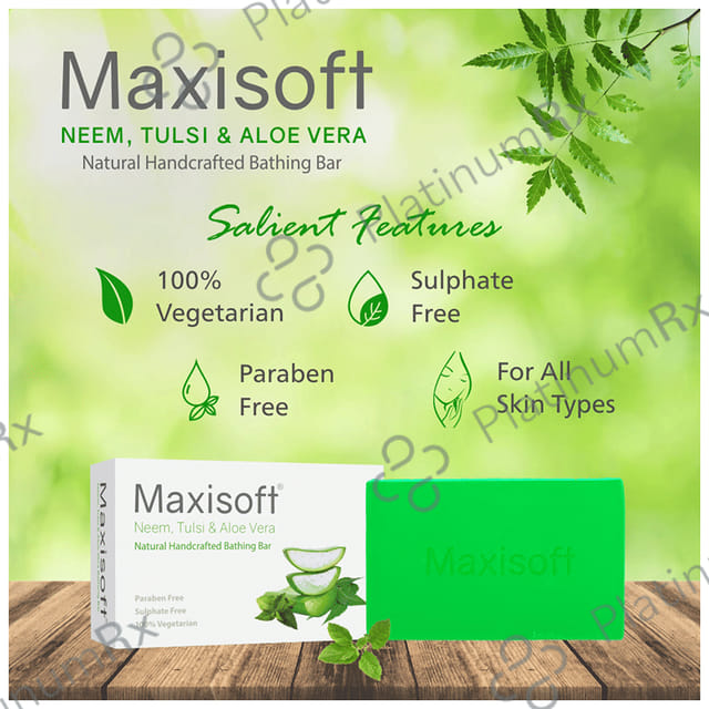 Maxisoft Neem, Tulsi & Aloe Vera Bathing Bar (100gm Each) 1 units