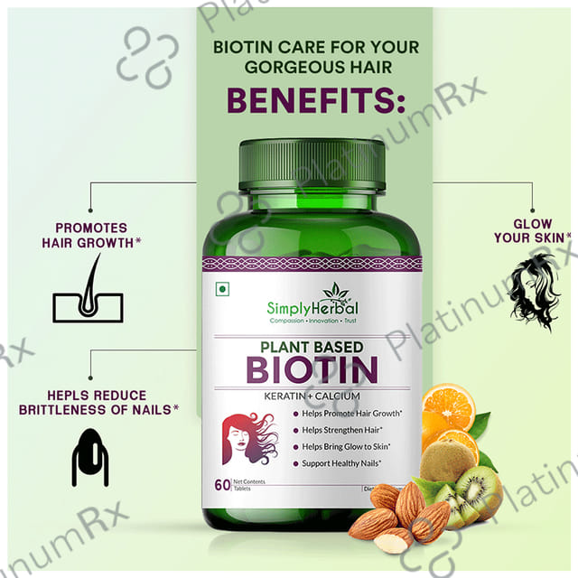 Simply Herbal Plant Based Biotin Tablet
