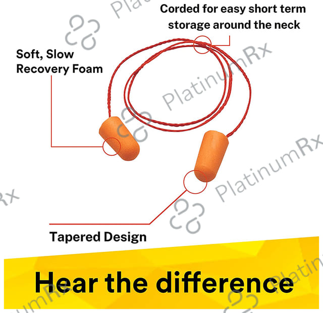 Healthcave Foam Ear Plugs for Travel and Noise cancelation (1pair)