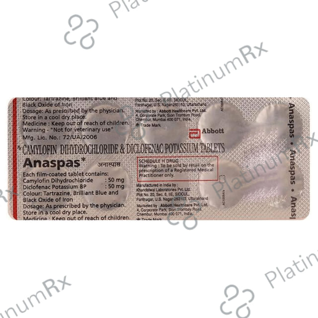 Anaspas 50/50mg Tablet 10s