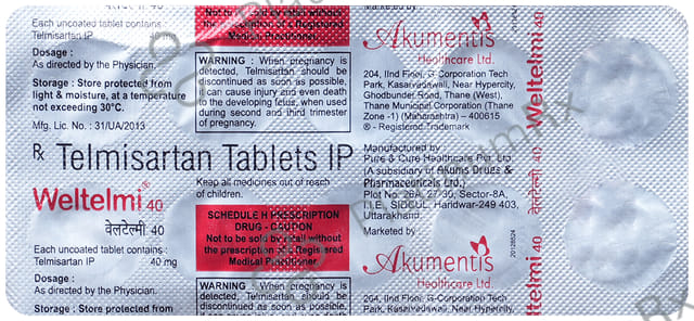 Weltelmi 40mg Tablet