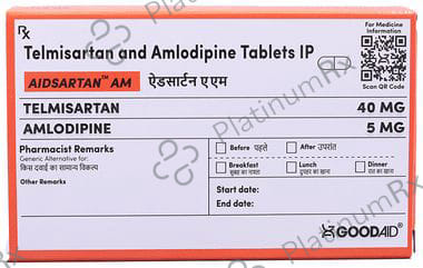 Aidsartan AM 5/40mg Tablet 10s
