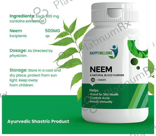 Happy Millions Neem - Skin Care Tablet