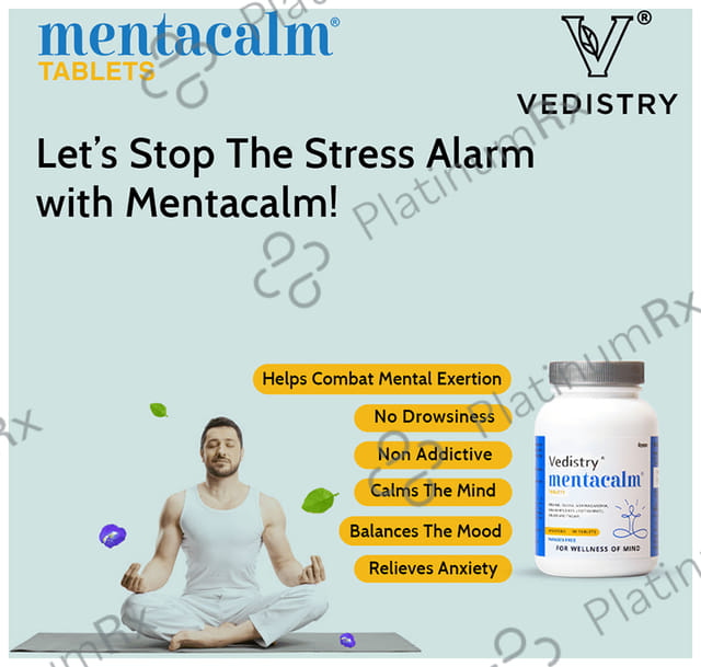 Vedistry Mentacalm Tablet for Mind Wellness