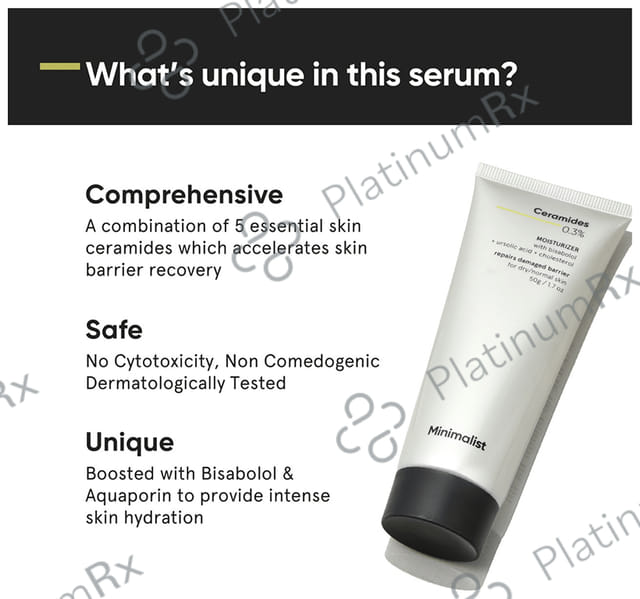 Minimalist 0.3% Ceramides + Bisabolol Moisturizer - Repairs Damaged Barrier