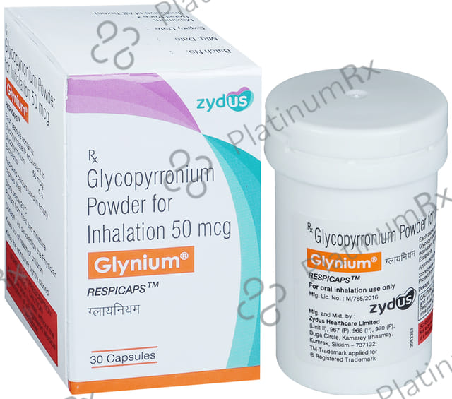 Glynium 50mcg Respicap 30s