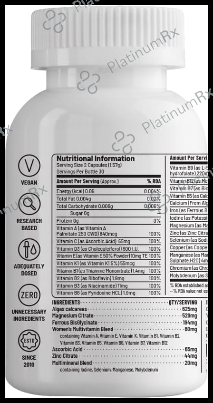 Unived Basics Women's Multivitamin & Minerals Vegan Capsule