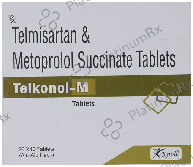 Telkonol M 40/25mg Tablet 10s