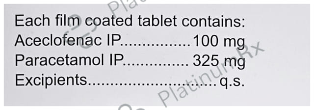 Enzoflam P 100/325mg Tablet 10s
