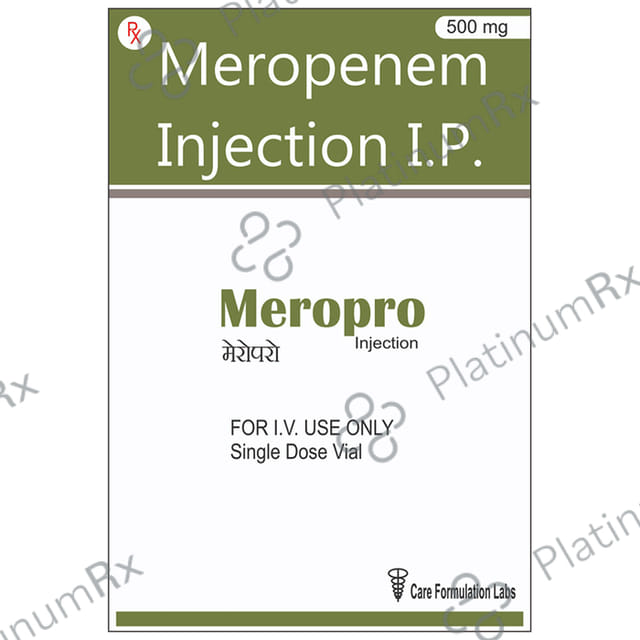 Meropro 500mg Injection