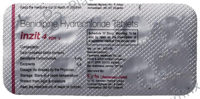 Inzit 4mg Tablet 10s