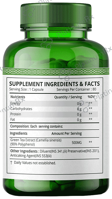 Simply Herbal Green Tea Extract Vegetarian Capsule