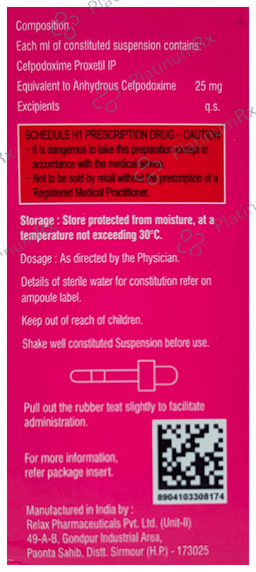 Gudcef 25mg Oral Drops 10ml