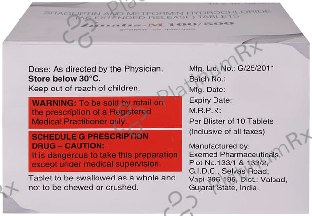 Ignalis M 100/500mg Tablet PR 10s