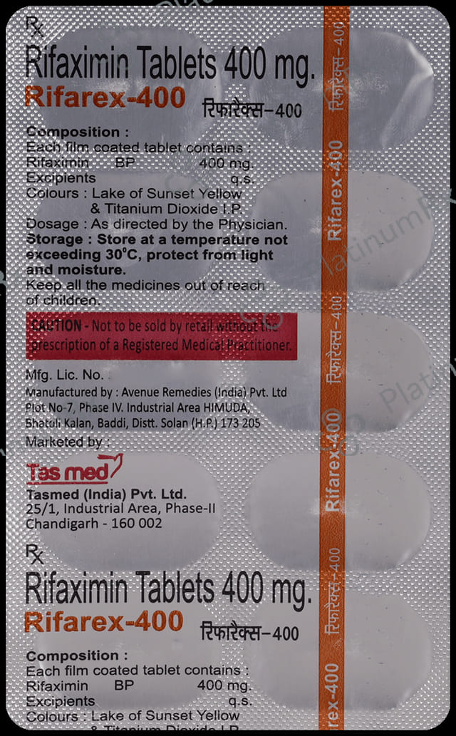 Rifarex 400mg Tablet 10s