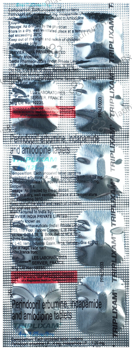 Triplixam 4/1.25/5mg Tablet 10s