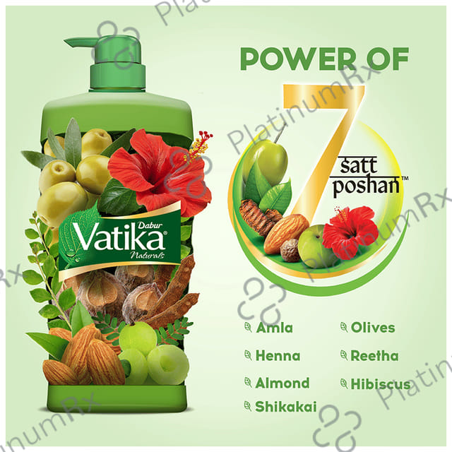 Dabur Vatika Naturals Henna & Amla Shampoo 640 ml