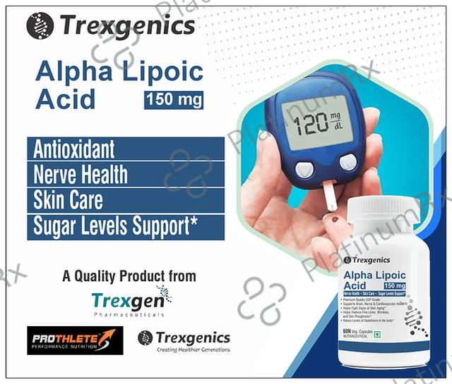 Trexgenics Alpha lipoic Acid Veg Capsule 60s