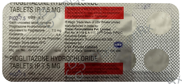 Pioz 7.5mg Tablet 10s