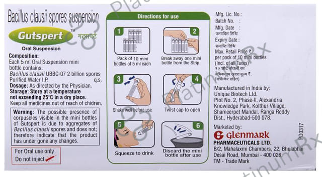 Gutspert Oral Suspension 10x5ml