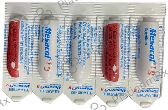 Mesacol 1g Suppository 5 Suppository