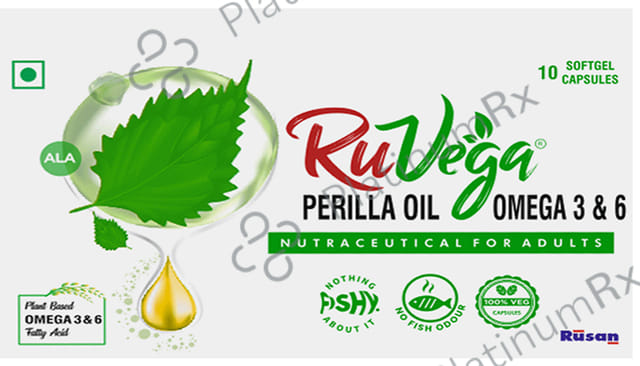 Ruvega Perilla Oil Omega 3 Soft Gel Capsules 10s