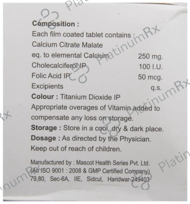 CM D3 Tablet 15s