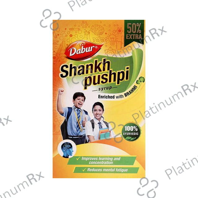 Dabur Shankhpushpi Syrup with Brahmi - For Learning & Concentration