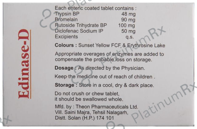 Edinase D Tablet 10s