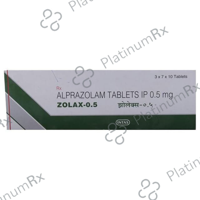 Zolax 0.5mg Tablet 10s
