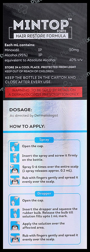 Mintop Forte 5% Minoxidil Solution 60ml