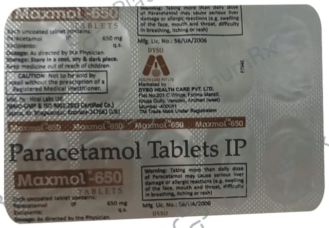 Maxmol 650 Tablet