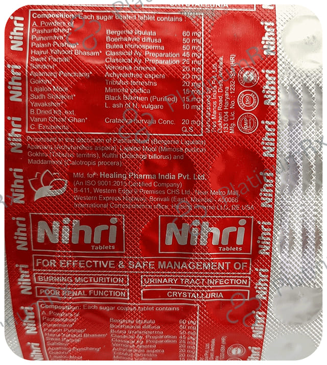 Healing Pharma Nihri Tablet