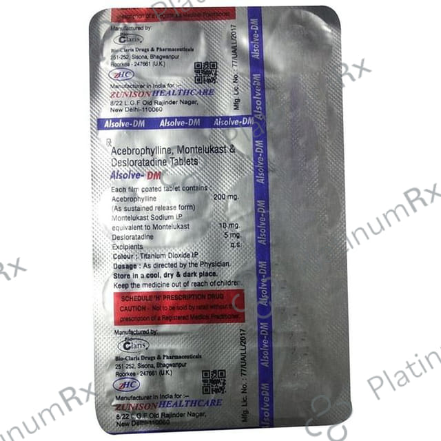 Alsolve DM Tablet 10s